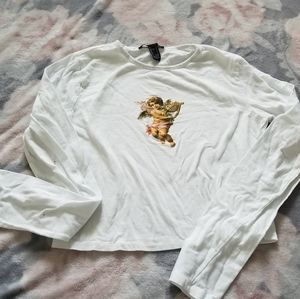 Long sleeve crop top